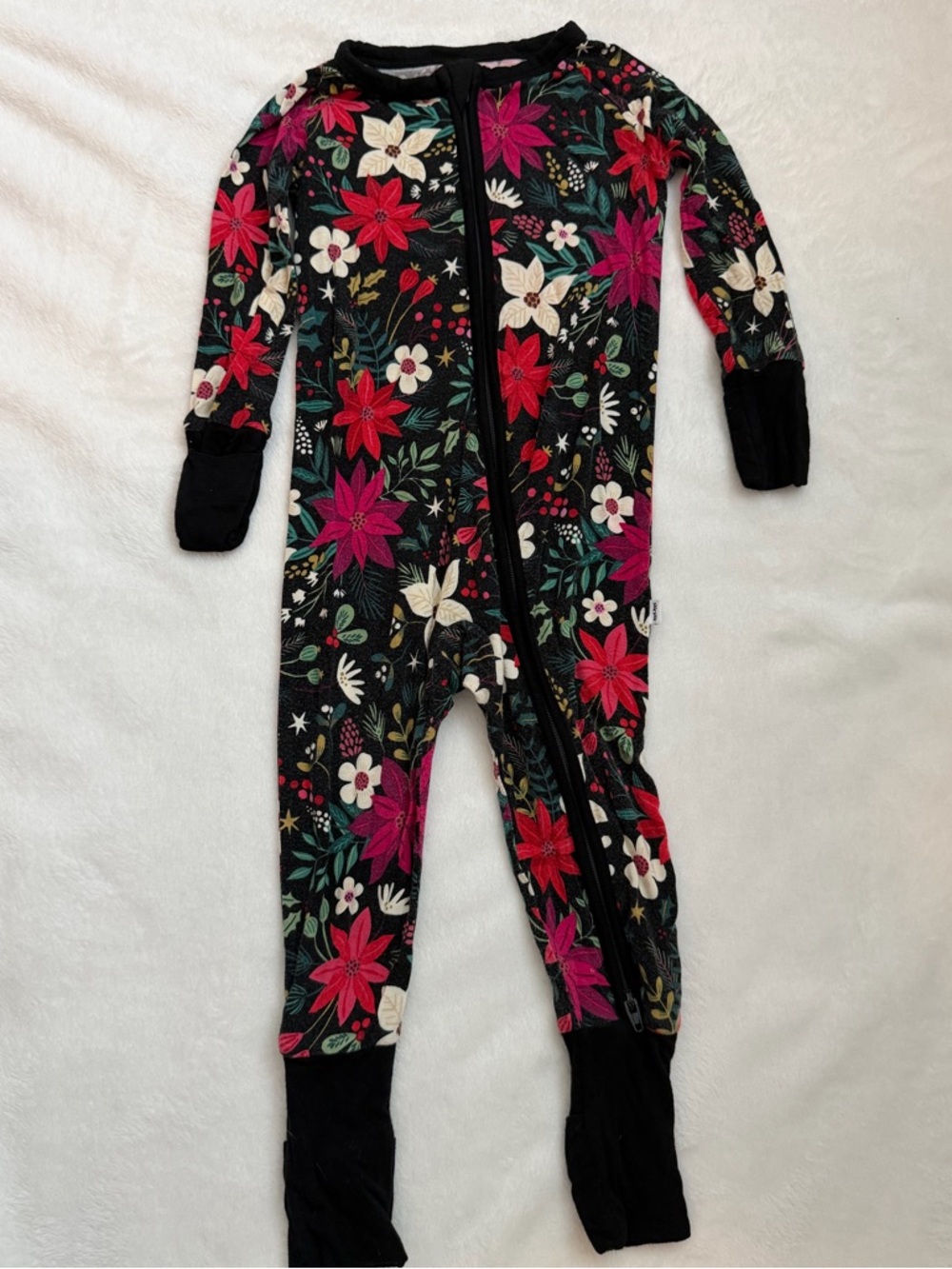 Little Sleepies bamboo floral sleeper